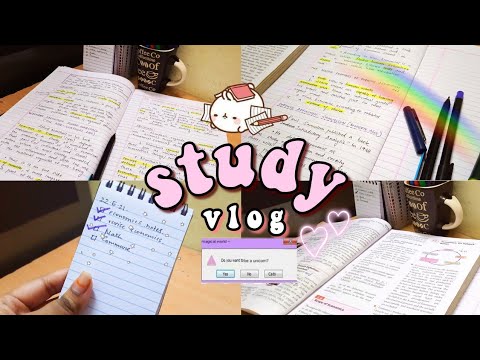 Study vlog📑 (11am - 6pm): trying to be productive, lots of studying✌🏻#aestheticlifestyle