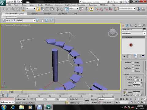 class 10 : Stair Review -3ds max tutorials for beginners