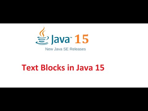 Java 15 new features | What are Text Blocks in Java 15 | Java Beam