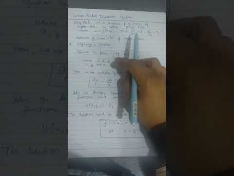 Lagranges method | Linear partial differential equation | btech maths 4