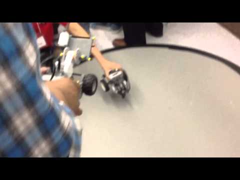 Sumo Robot Battle Fail