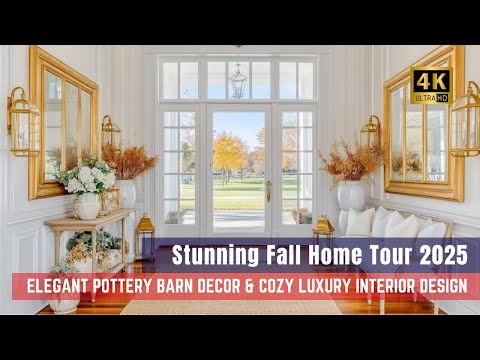 Stunning Fall Home Tour 2025 | Elegant Pottery Barn Decor & Cozy Luxury Interior Design
