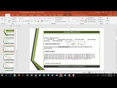 02 Demo Data Modeling and Data Warehouse Training  - Table and PK