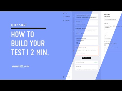 Build your test in 2 min