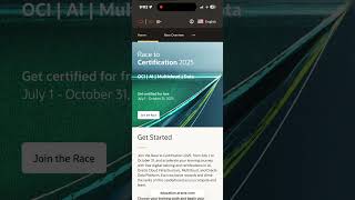 Oracle’s Race to Certification 2025—free AI certs?! 🤯