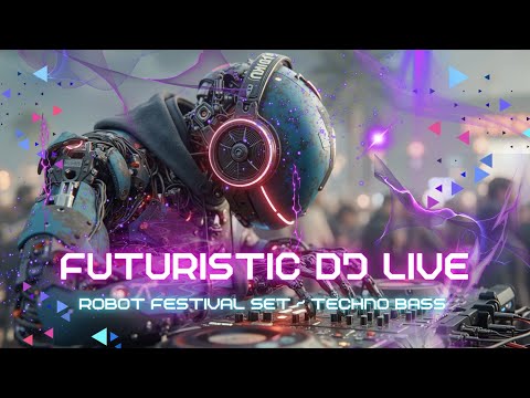Futuristic DJ Live | Robot Festival Set ~ Techno Bass Explosion Night Rave