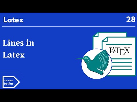 lines in latex