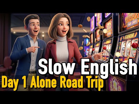 Day 1 Alone Road Trip: Real Travel English | Road Trip English | Hotels, Car Rental & Safety, etc.