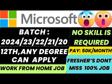 Job Vacancy 2024 | 2024 Job Vacancy | Fresher Jobs For 2023,2022,2021 Batch | 2023 Batch Hiring #job