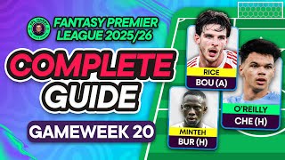 FPL GW20 COMPLETE GUIDE ⁉️ -4... Buy Gabriel... Or Roll...♻️ | Fantasy Premier League Tips 2025/26