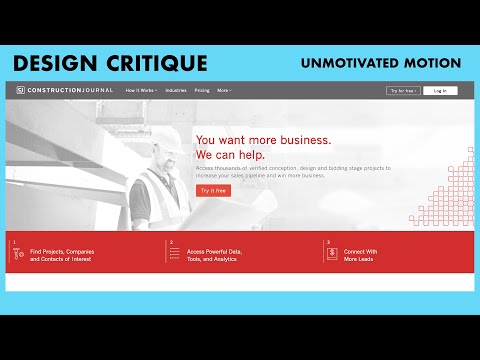Design Critique - Motivated & Unmotivated Motion