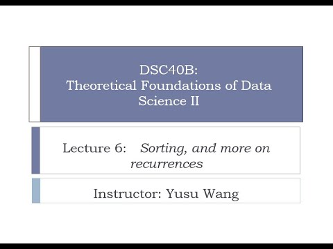 DSC40B Lecture 6 (part A)