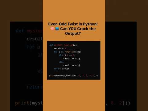 Guess the Output! 💥 Python Logic That Tricks Your Brain!#PythonChallenge #Shorts #ProblemSolving