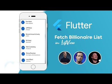 Fetch World's Billionaire In Flutter | Flutter API Tutorial For Beginners  (LISTVIEW FLUTTER)