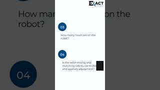 Looking to buy a used robot? Learn more about used robots- EXACT-USA.COM