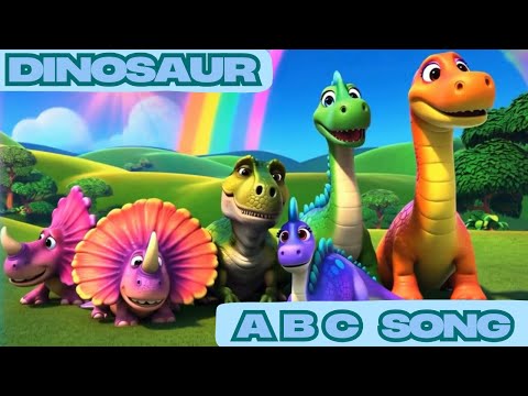 Dinosaur ABC Song | Sing & Dance for Toddlers | Dino Nursery Rhyme Kids | MilkyMooTV
