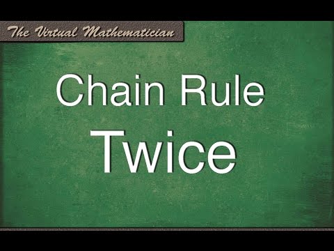When to use the Chain Rule twice in one problem