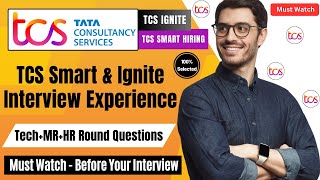 🔥TCS Smart & Ignite Interview Experience | Most expected interview questions | Tcs smart hiring 2025