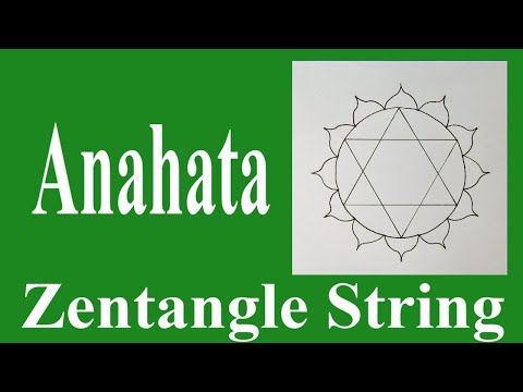 How to Draw Chakra Zentangle String   Template   Anahata  NO MATH OR GEOMETRY SKILLS REQUIRED
