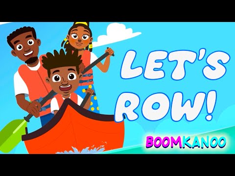 Row Row Your Boat 🚣🏾 Fun Nursery Rhyme with a Caribbean Beat | BoomKanoo Kids Songs