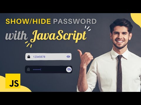 How to show/hide password with JavaScript, Html, Css  #js