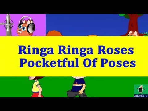 Nursery Rhymes By Kids | Ringa Ringa Roses From Europe | Animated Songs With Lyrics By KidsFun TV