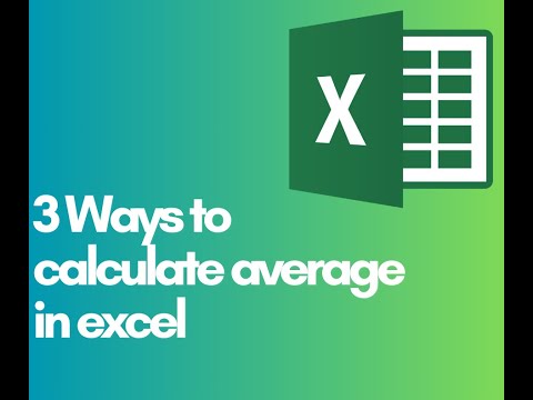 How to calculate average in excel-3 ways to use average function