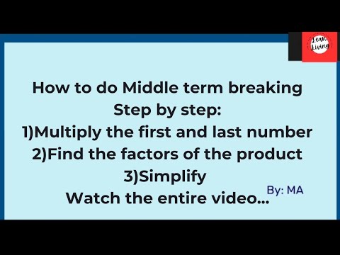 How to do middle term breaking|Quadratic equation#maths#2025#middleterm#quadraticequation#education