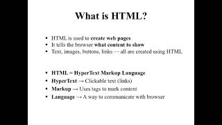 HTML Basics for Beginners | Learn HTML Step by Step