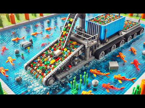 Lego Technology Remove Millions Of Plastics From The Ocean 🗑️ Lego Auto Tech