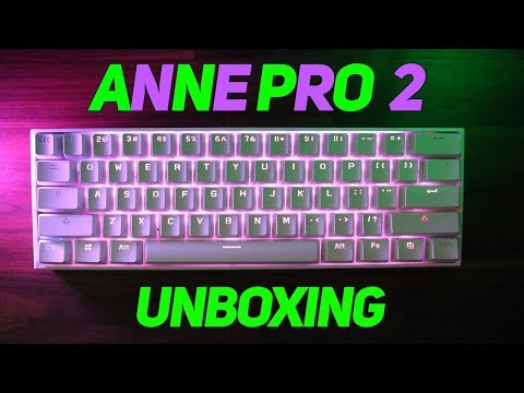 Anne Pro 2 Unboxing - RGB WIRELESS 60% Mechanical Keyboard!!!
