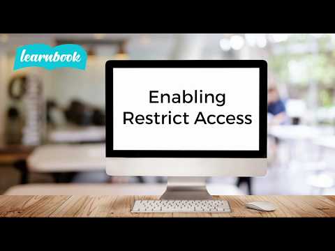 Enable restrict access - How to, Moodle, Learnbook, LMS, eCreators