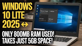 Best Windows 10 Lite for 1GB RAM PC 🔥 Ultra Fast & Smooth Performance (2025)