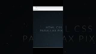 Parallax Star Background Effect using HTML & CSS only #parallax  #background #html #shorts