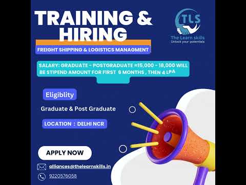 Training & Hiring now in Freight Shipping & Logistics....!!!!!!!!!!!!!!!!
