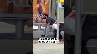 Met Arman Tsarukyan at the bus stop 😐