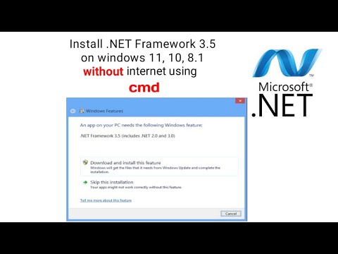 How to installl net framework 3.5 offline using cmd | Usaid Tech