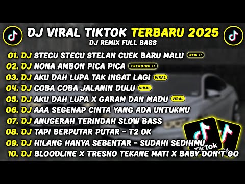 DJ TIKTOK TERBARU 2025🎵DJ STECU STECU STELAN CUEK REMIX🎵DJ NONA AMBON PICA PICA VIRAL TIKTOK 2025