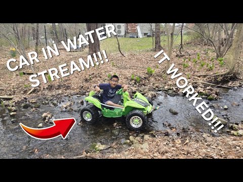 NEVER DRIVE YOUR CAR IN A WATER STREAM!!!