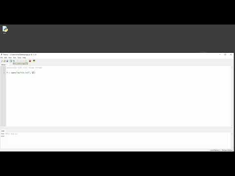 Creating Text File using Python