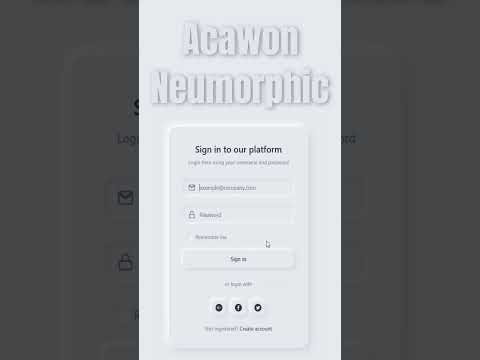 Neumorphic Login Form 🔐 Soft & Modern UI Design