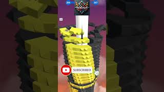 #StackBallLevel206 #relaxinggame #logicgame #iqbooster #gamingshort #blockbreaker #coloredblock