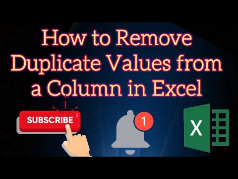 MS Excel Tutorial- How to Remove Duplicate Values from a Column in Different types 🔥🔥🔥