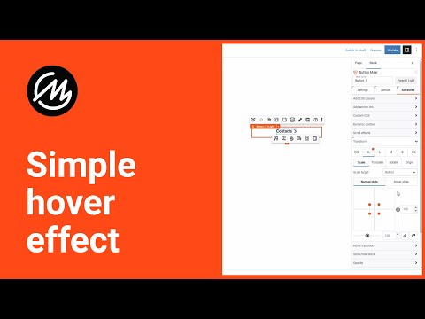 🛠️  How to create a button using a page builder 🛠️ #hovereffect