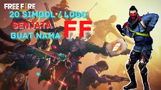 20. Logo / Simbol senjata buat nama ff. Buat bio FF . 😈😈😈
