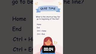 What is the shortcut key for go to beginning of the line?  #shortcutkeys