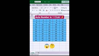Excel SEQUENCE Function 🔢 | Auto Numbering Magic Trick 2025 | #tipsandtricks