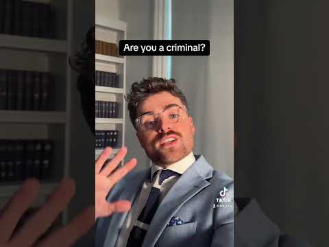 Are you a criminal? #legaladvice #lawyersofyoutube #shorts