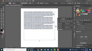 Adobe Illustrator Basic Lesson 20 - Creating paragraph style text with type tool