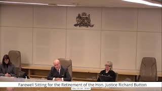 Farewell Sitting for the Retirement of the Hon. Justice Richard Button. Thu, 15 Aug 2024 @9.15am